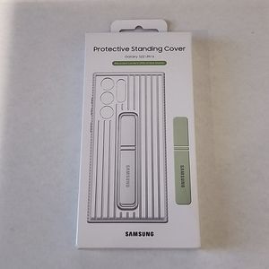 Samsung Galaxy S22 Ultra Protective Standing Cover - Clear White